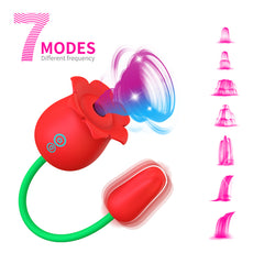 Rosie Bun - Rose-Inspired Clit & G-Spot Vibrator – 10 Suction & Thrusting Settings