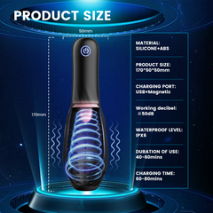 SnuggleBun 10-Mode Vibrating & Licking Male Stroker – 360° Wrap for Intense Stimulation