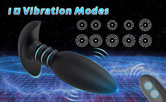 Bunny Pulse Remote-Controlled Vibrating Anal Plug – 10 Powerful Modes, Waterproof & Rechargeable for Ultimate Pleasure